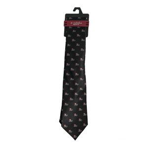St. Nicholas Square Men's Christmas Ho Ho Ho Tie Necktie Red Black White
